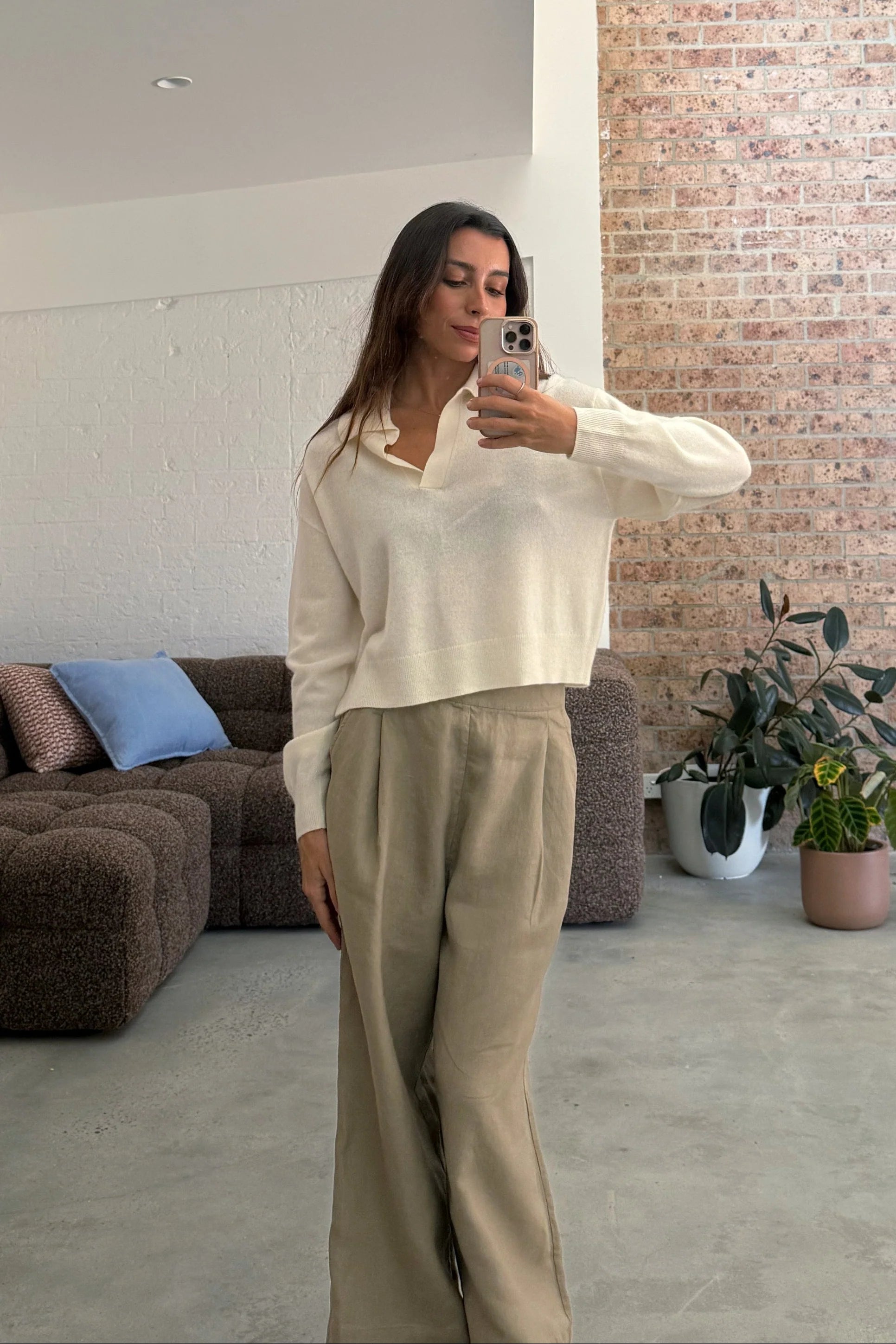 Lilly Pilly Emma Cashmere Knit - Ivory
