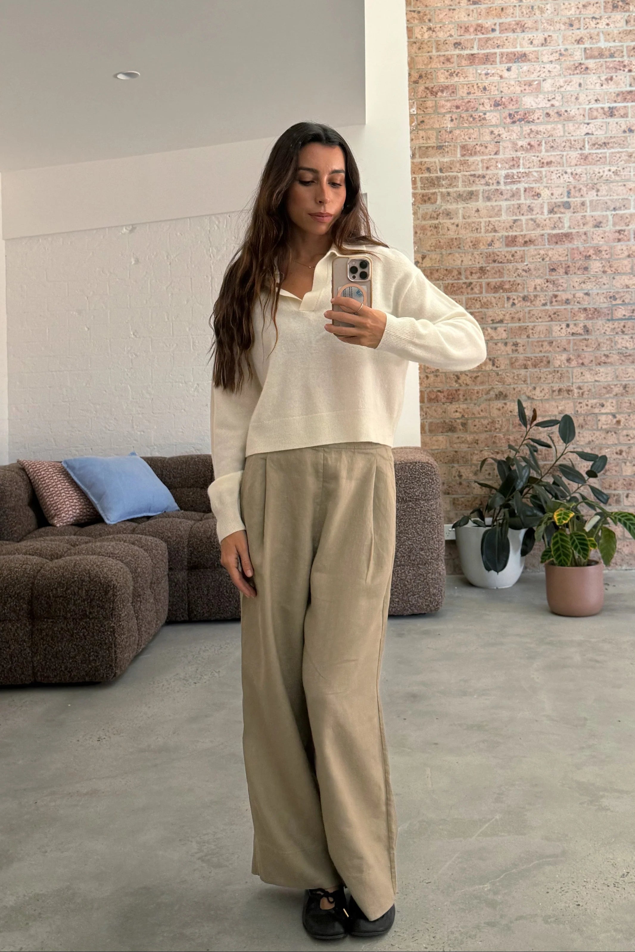 Lilly Pilly Emma Cashmere Knit - Ivory