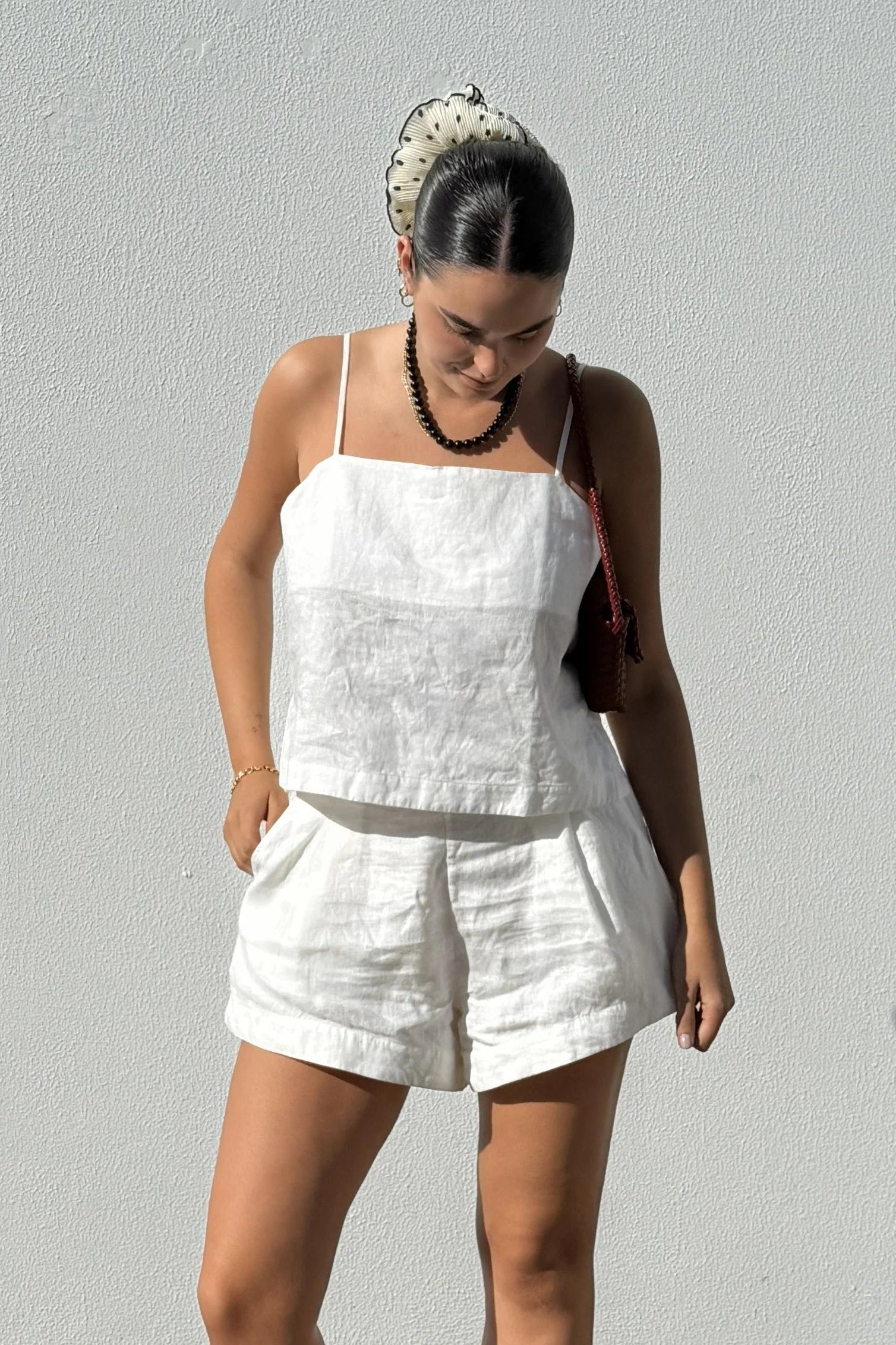 Lilly Pilly Gaia Linen Shorts - Ivory