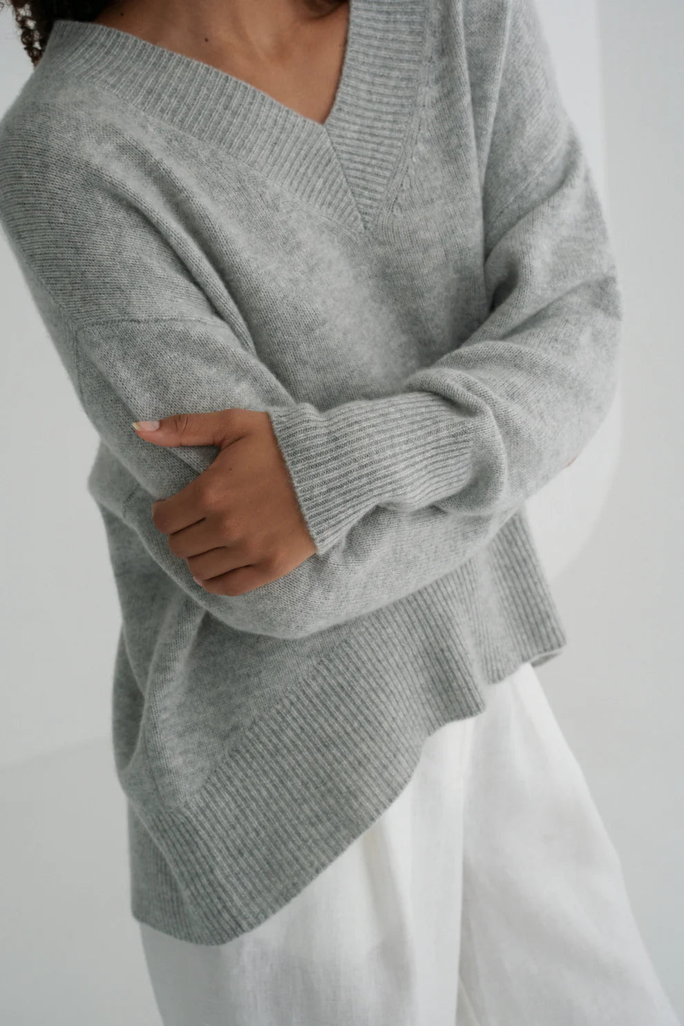 Lilly Pilly June Cashmere Knit - Grey Marle