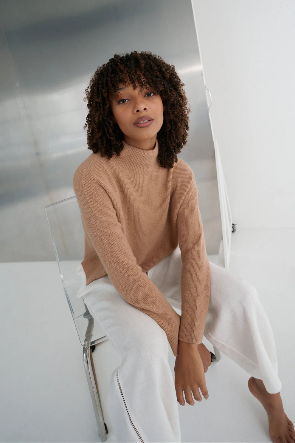 Lilly Pilly Lumi Cashmere Knit - Camel