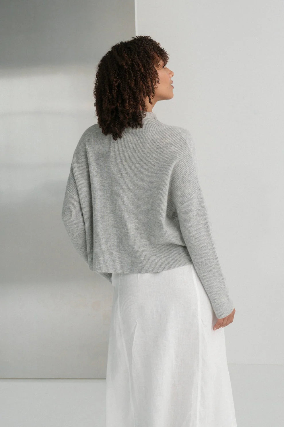 Lilly Pilly Lumi Cashmere Knit - Grey Marle