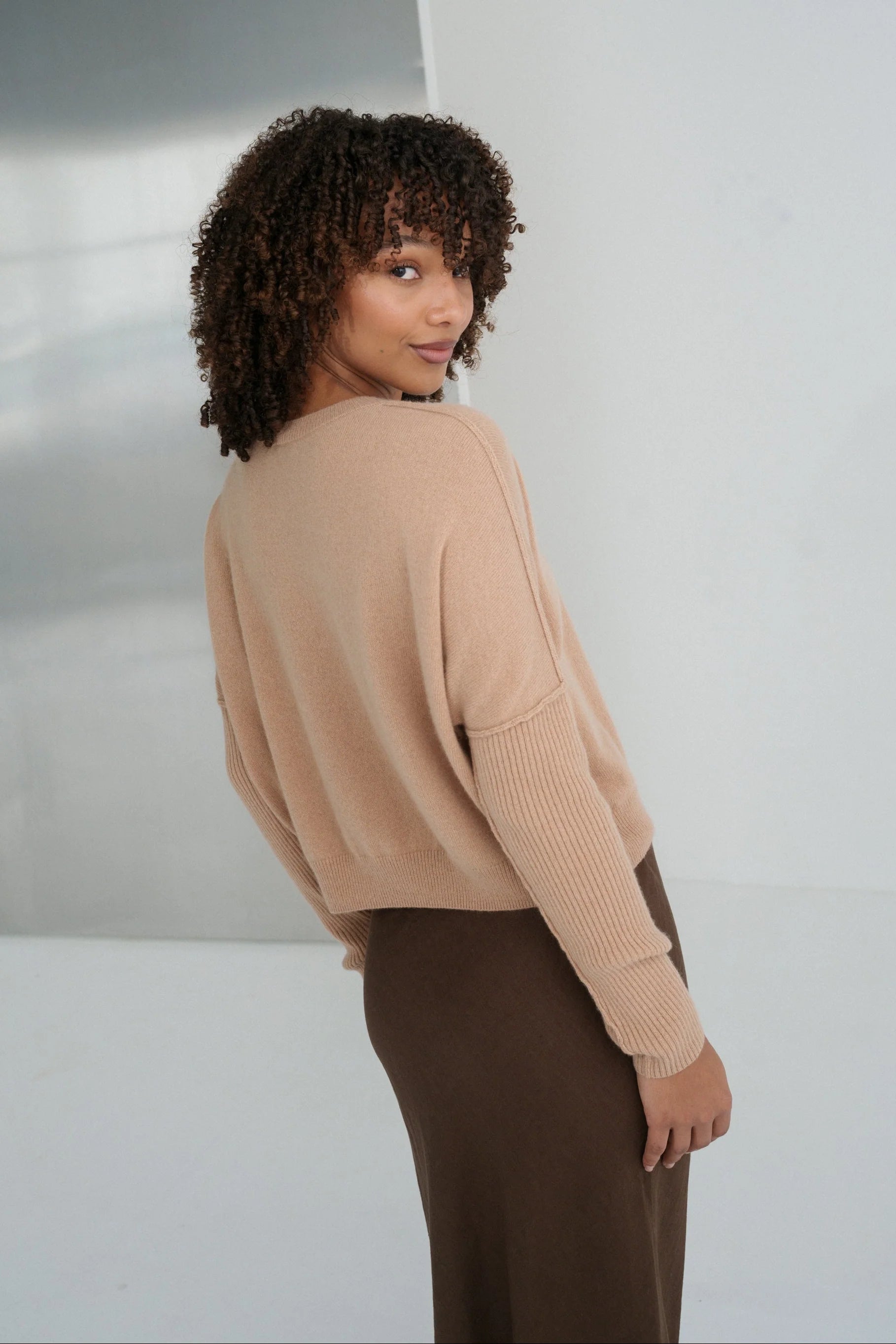 Lilly Pilly Miri Cashmere Knit - Camel
