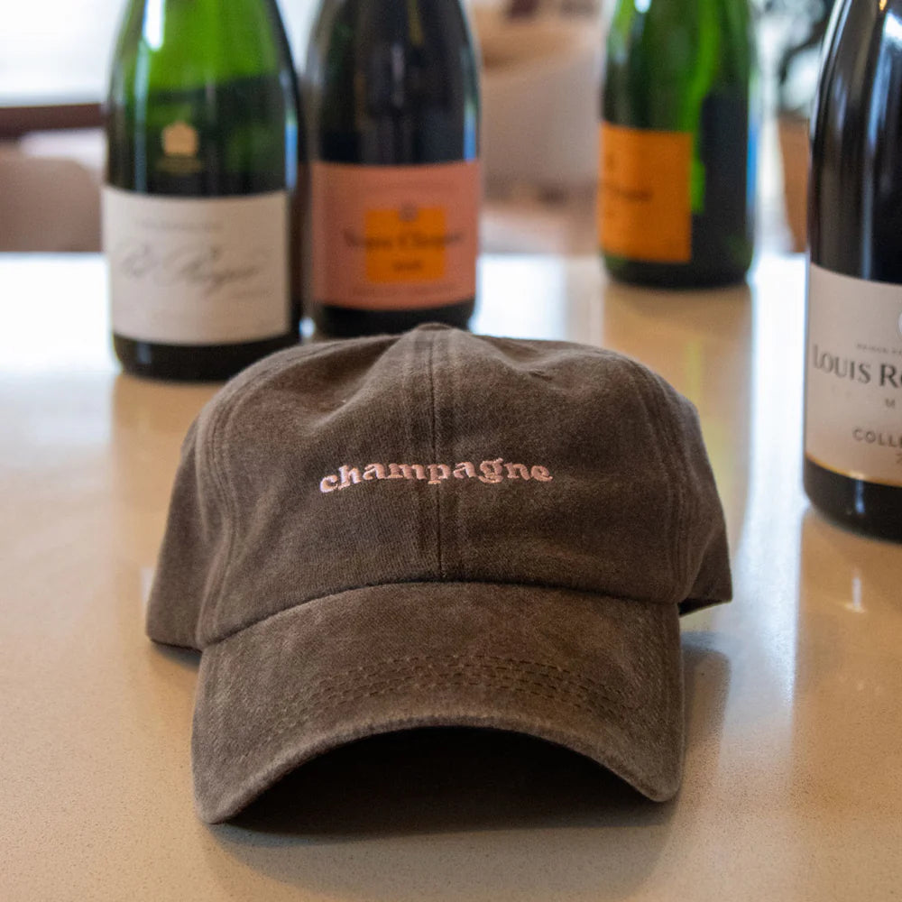 Lovefound Slogan Cap Champagne - Washed Grey