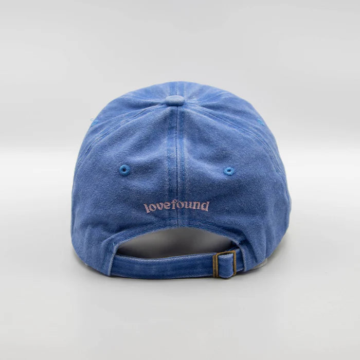 Lovefound Slogan Cap Howdy - Washed Blue