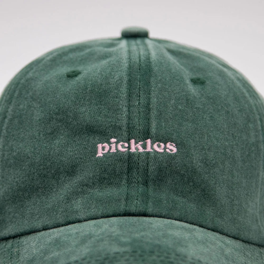 Lovefound Slogan Cap Pickles - Washed Green