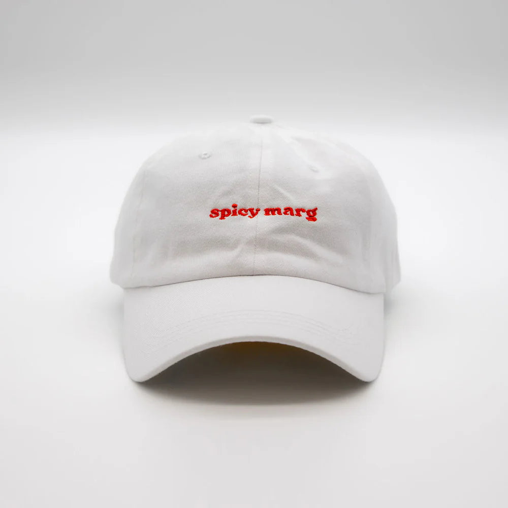 Lovefound Slogan Cap Spicy Marg - White