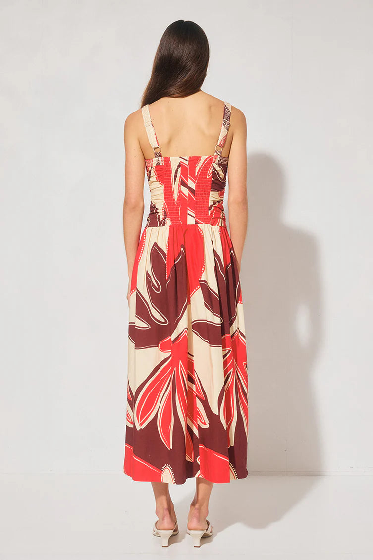 Mon Renn Sundrop Palms Midi Dress