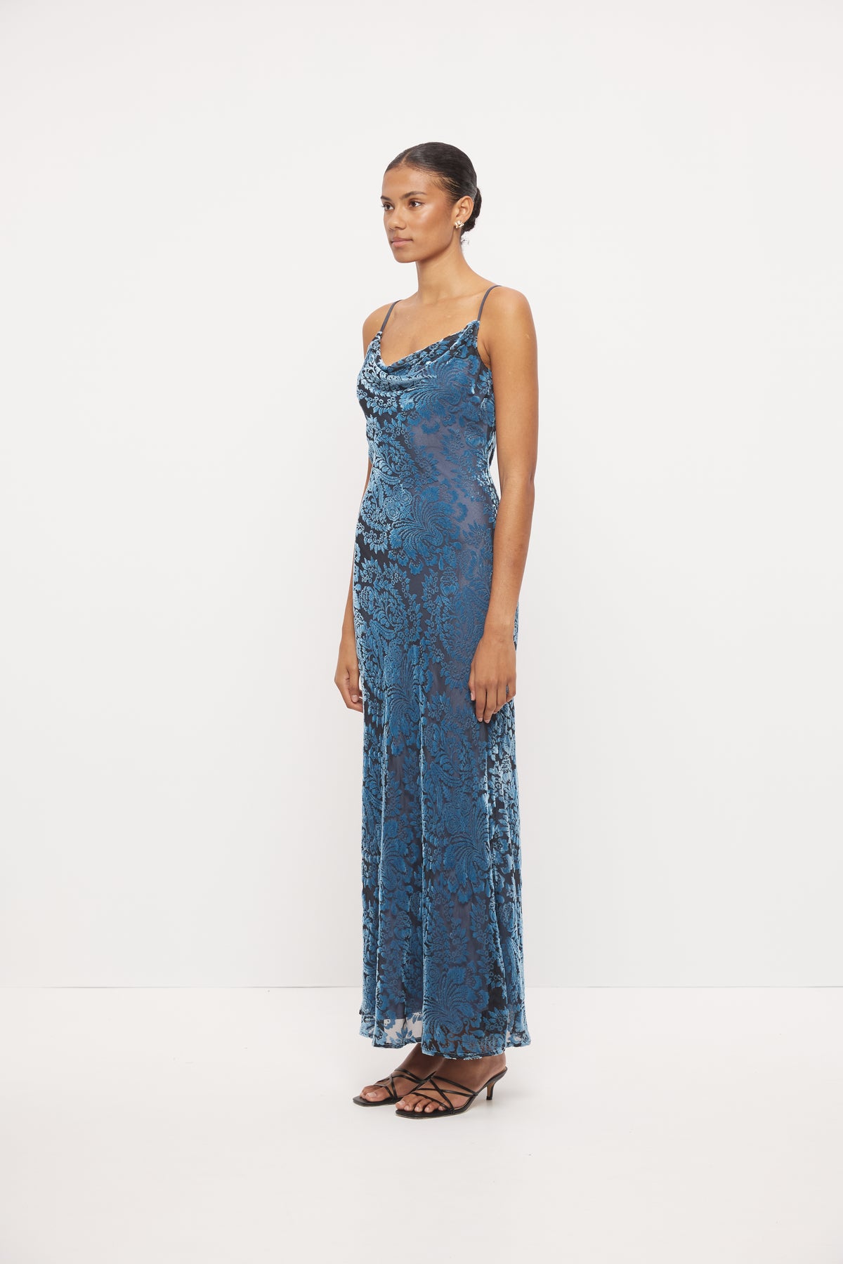 Mon Renn Viola Slip Dress - Moonlight Blue