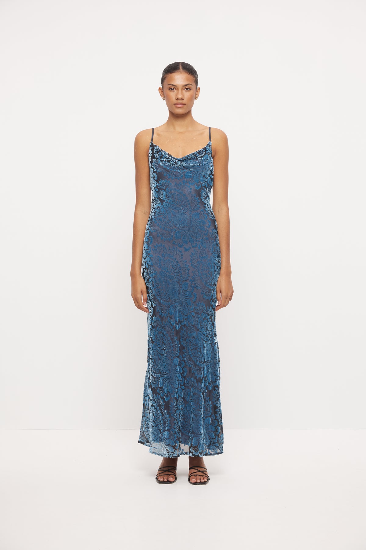 Mon Renn Viola Slip Dress - Moonlight Blue