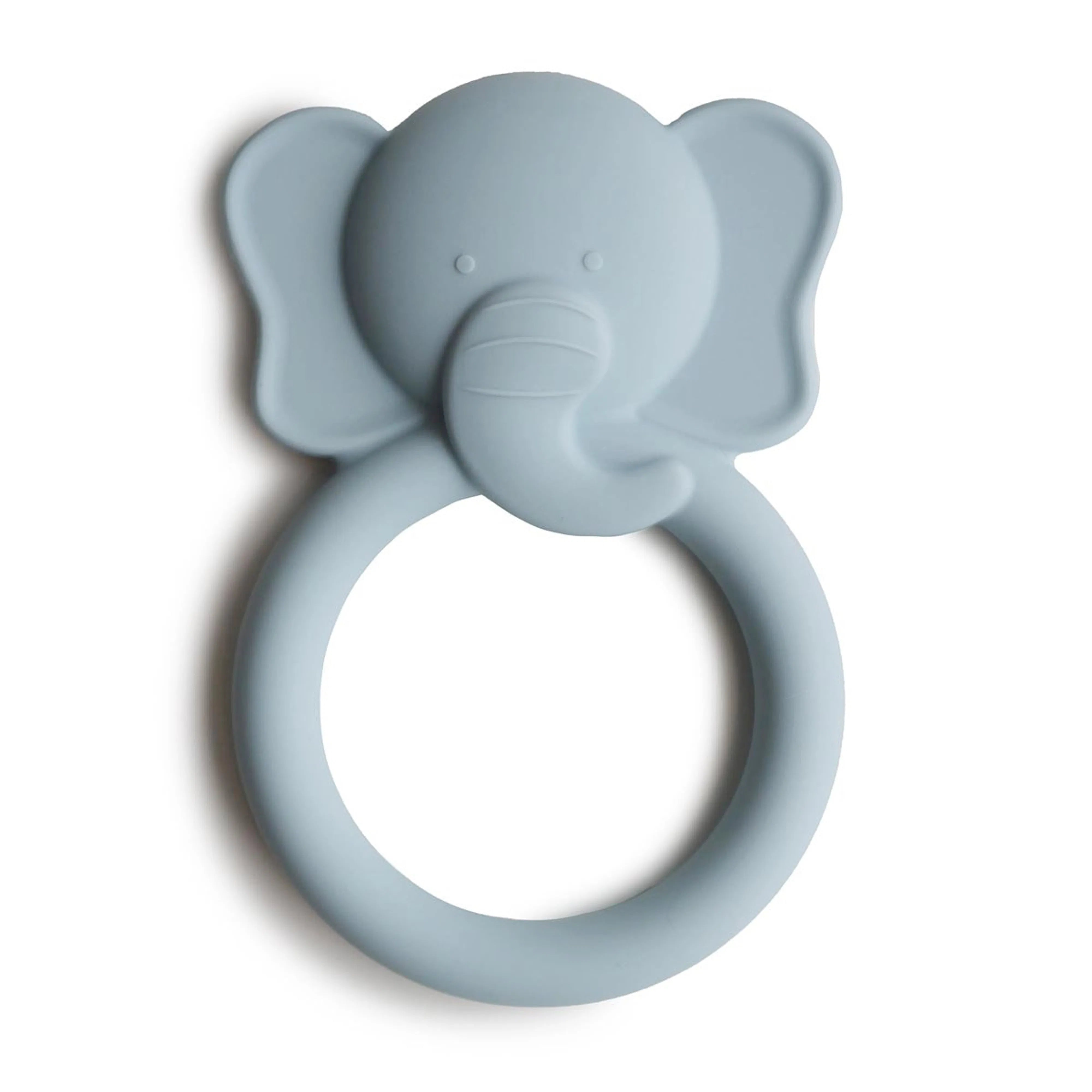 Mushie Elephant Teether - Pale Blue