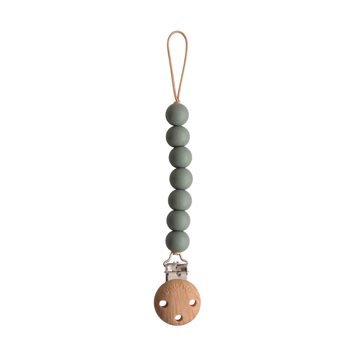 Mushie Halo Pacifier Clip - Thyme