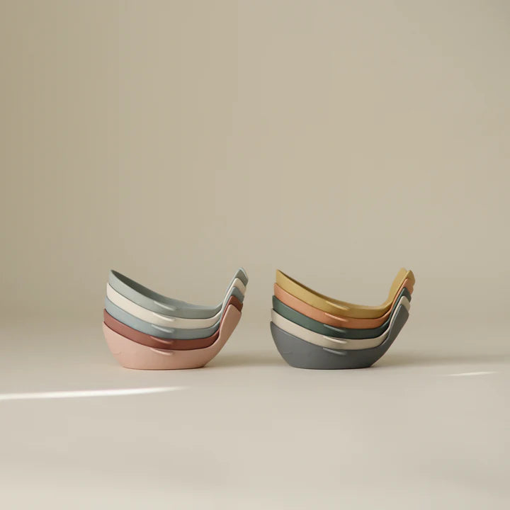 Mushie Whale Bath Stackers - Original