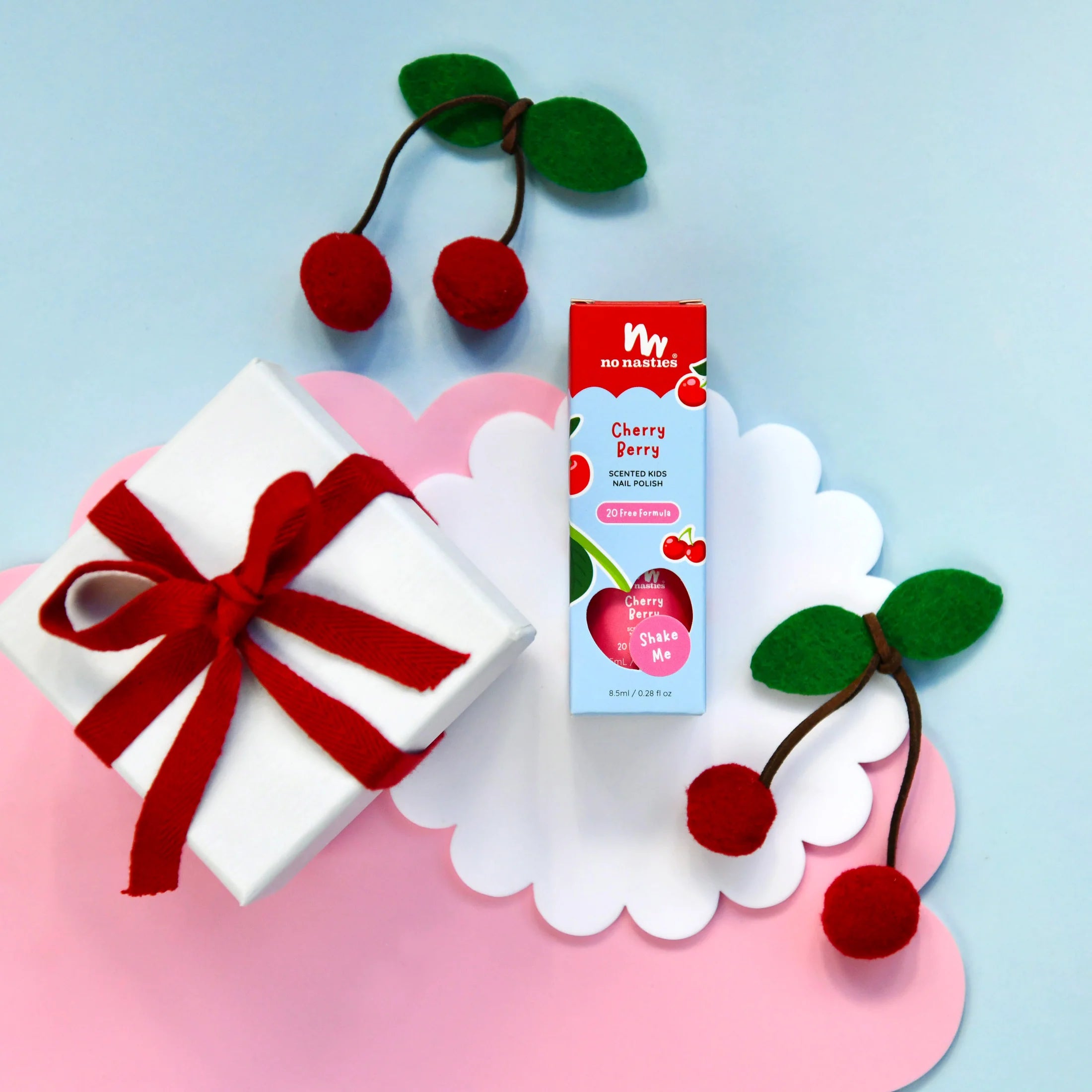 No Nasties Kids Scented Polish - Cherry Berry