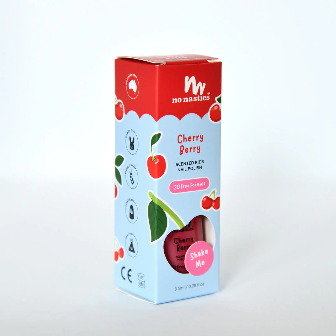 No Nasties Kids Scented Polish - Cherry Berry
