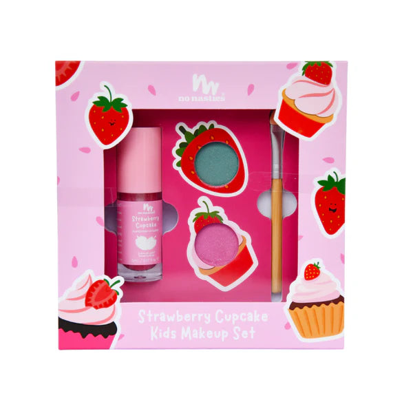 No Nasties Natural Makeup Gift Set - Strawberry Cupcake