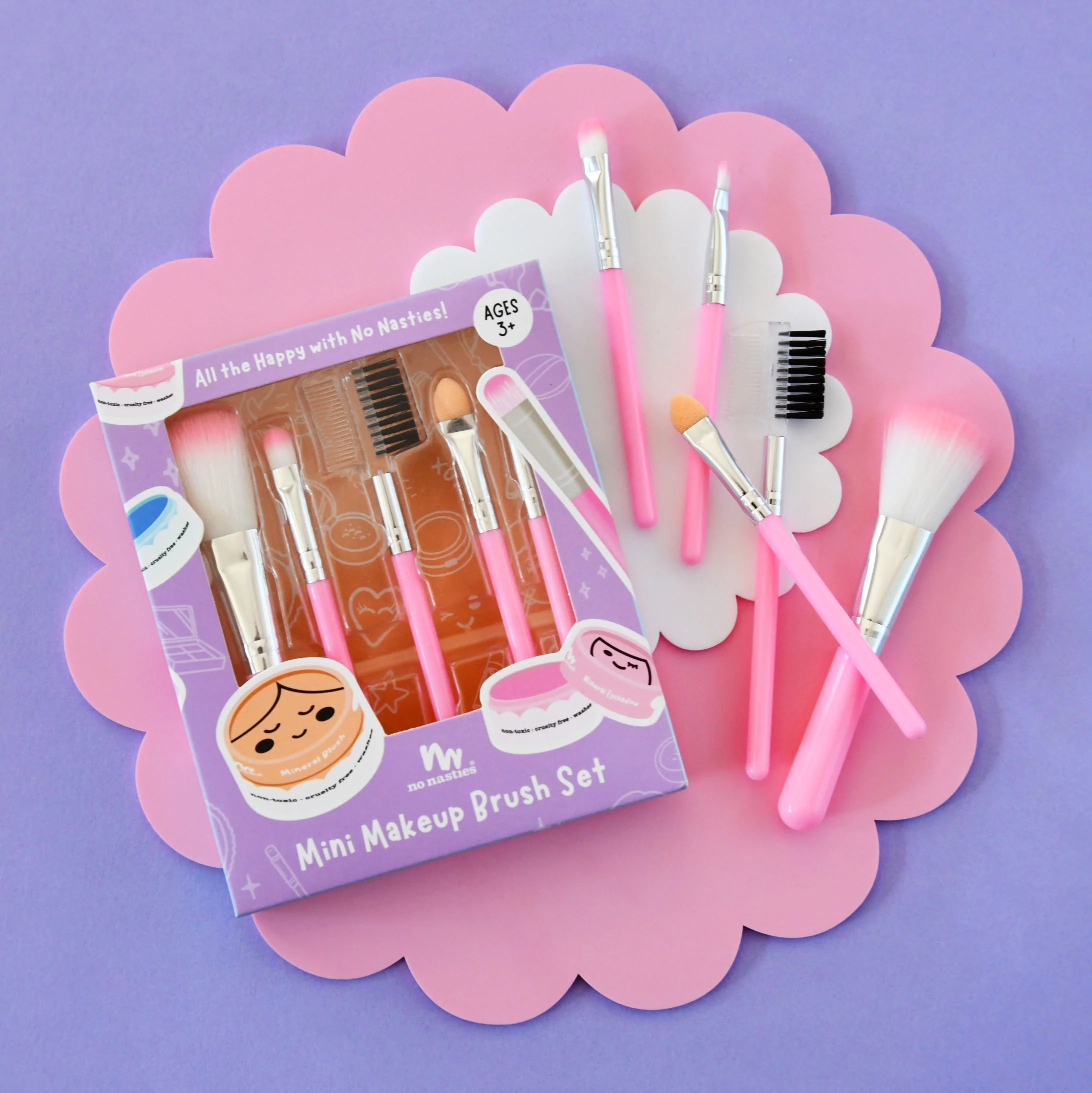 No Nasties No Nasties Kids Mini Makeup Brush Set