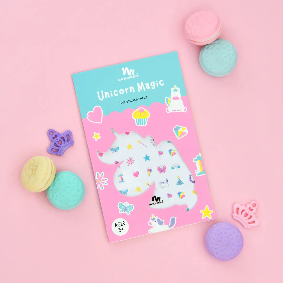 No Nasties Unicorn Magic Themed Nail Stickers