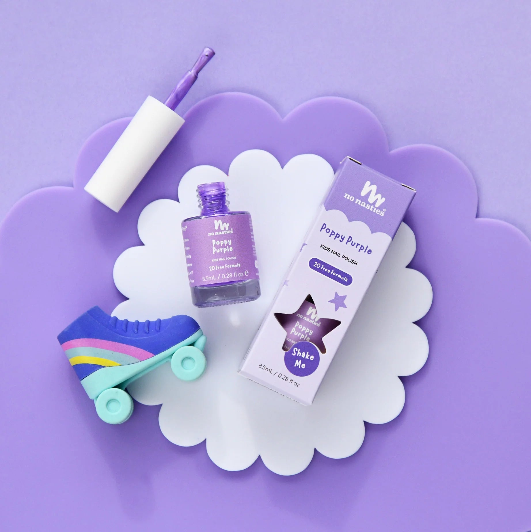 No Nasties Unscented Polish - Poppy Purple