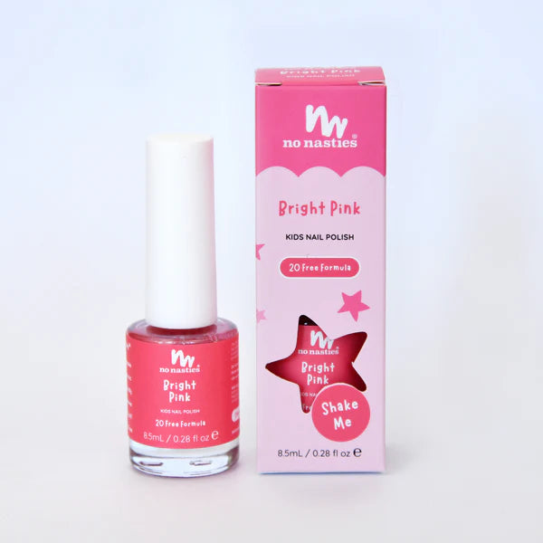 No Nasties Water-Based Nail Polish for Kids - Bright Pink