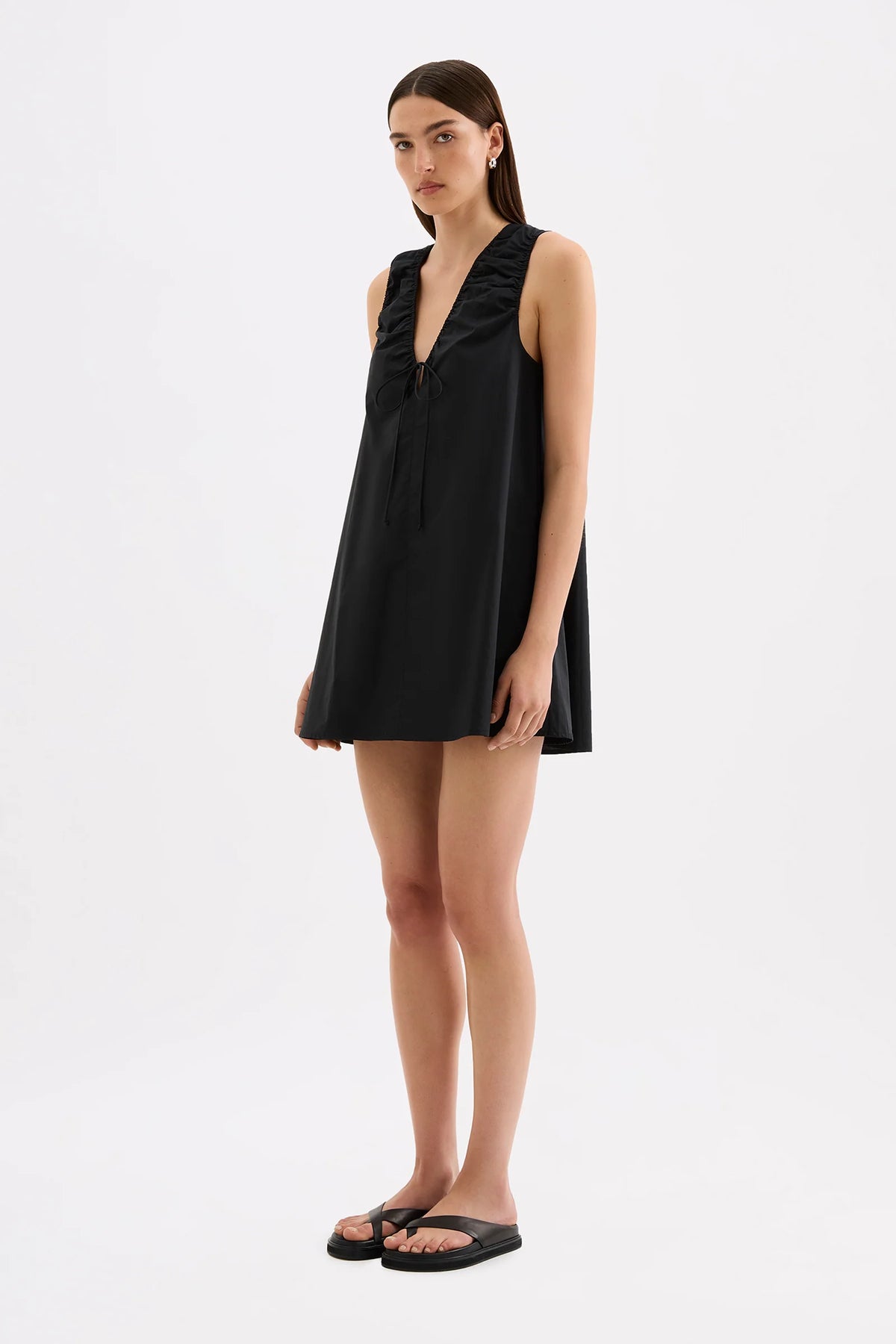 Nude Lucy Cerie Poplin Mini Dress - Black