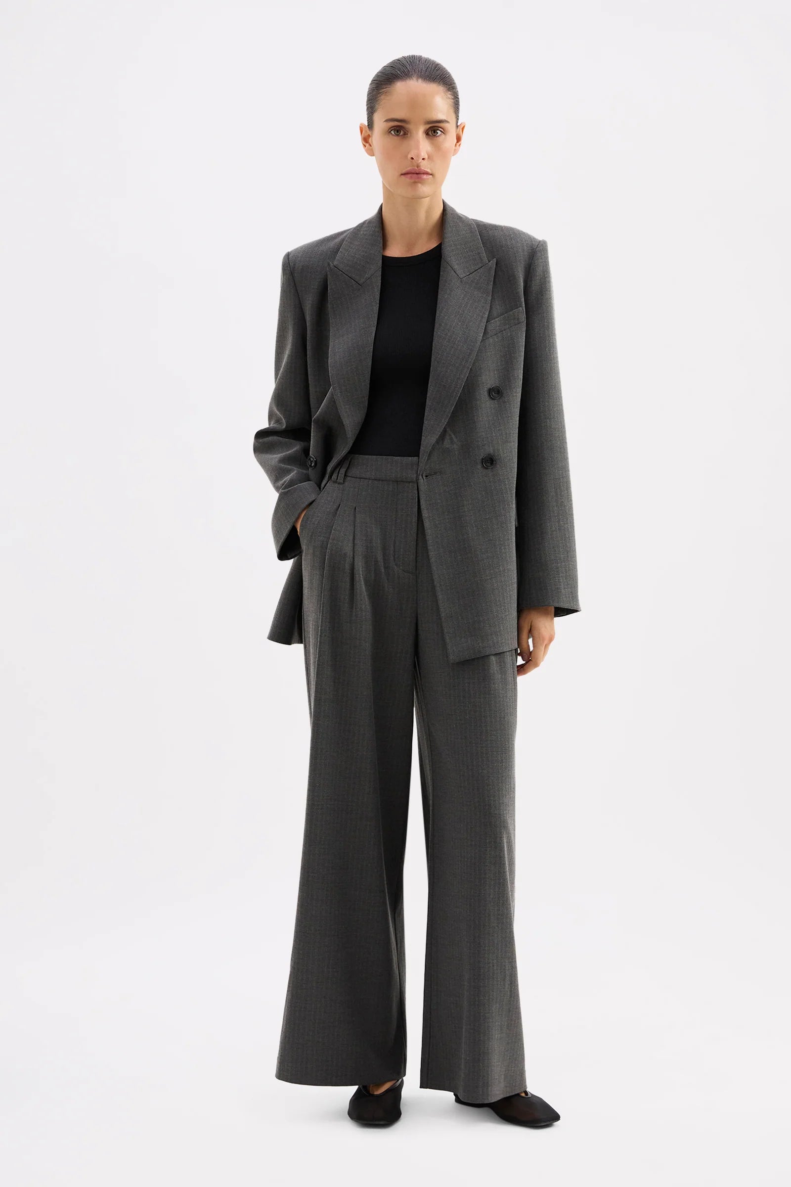 Nude Lucy Fosca Blazer - Charcoal