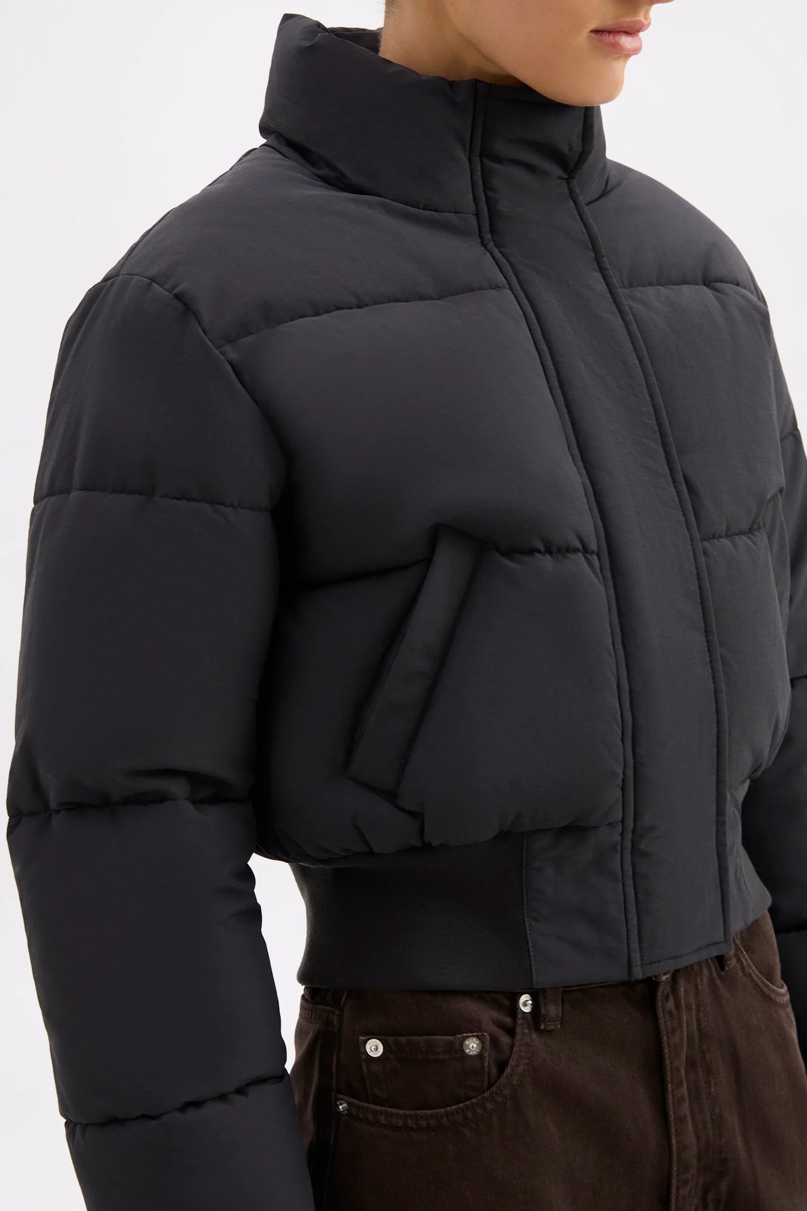 Nude Lucy Iva Puffer Jacket - Black
