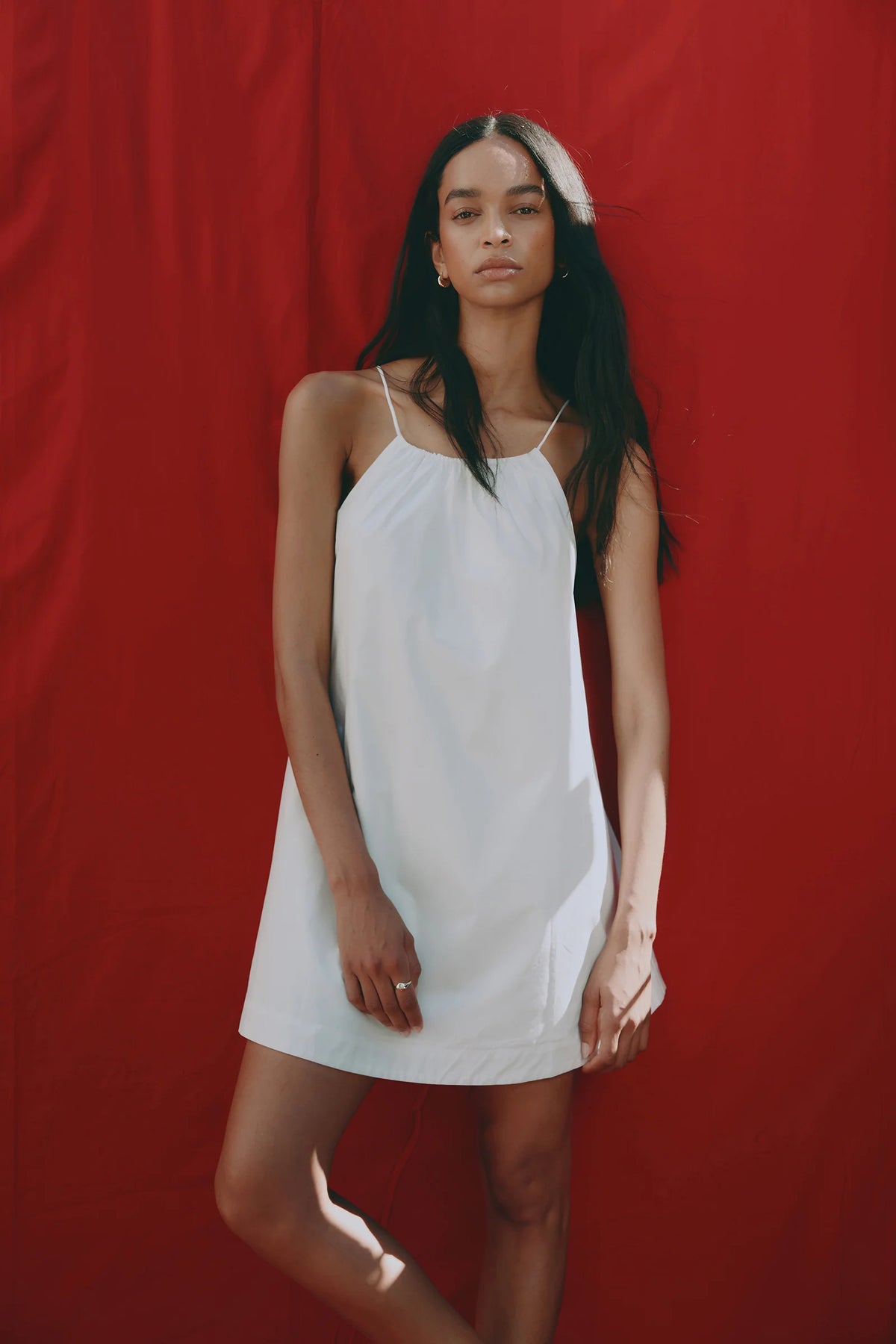 Nude Lucy Lia Poplin Mini Dress - White