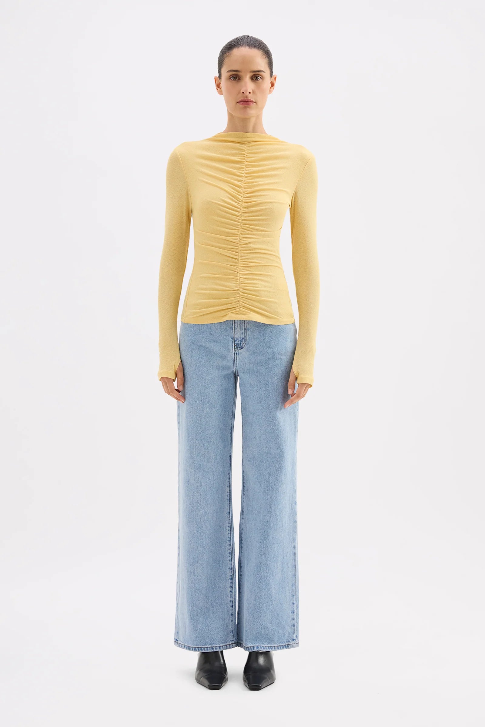 Nude Lucy Marti Mesh Top - Butter