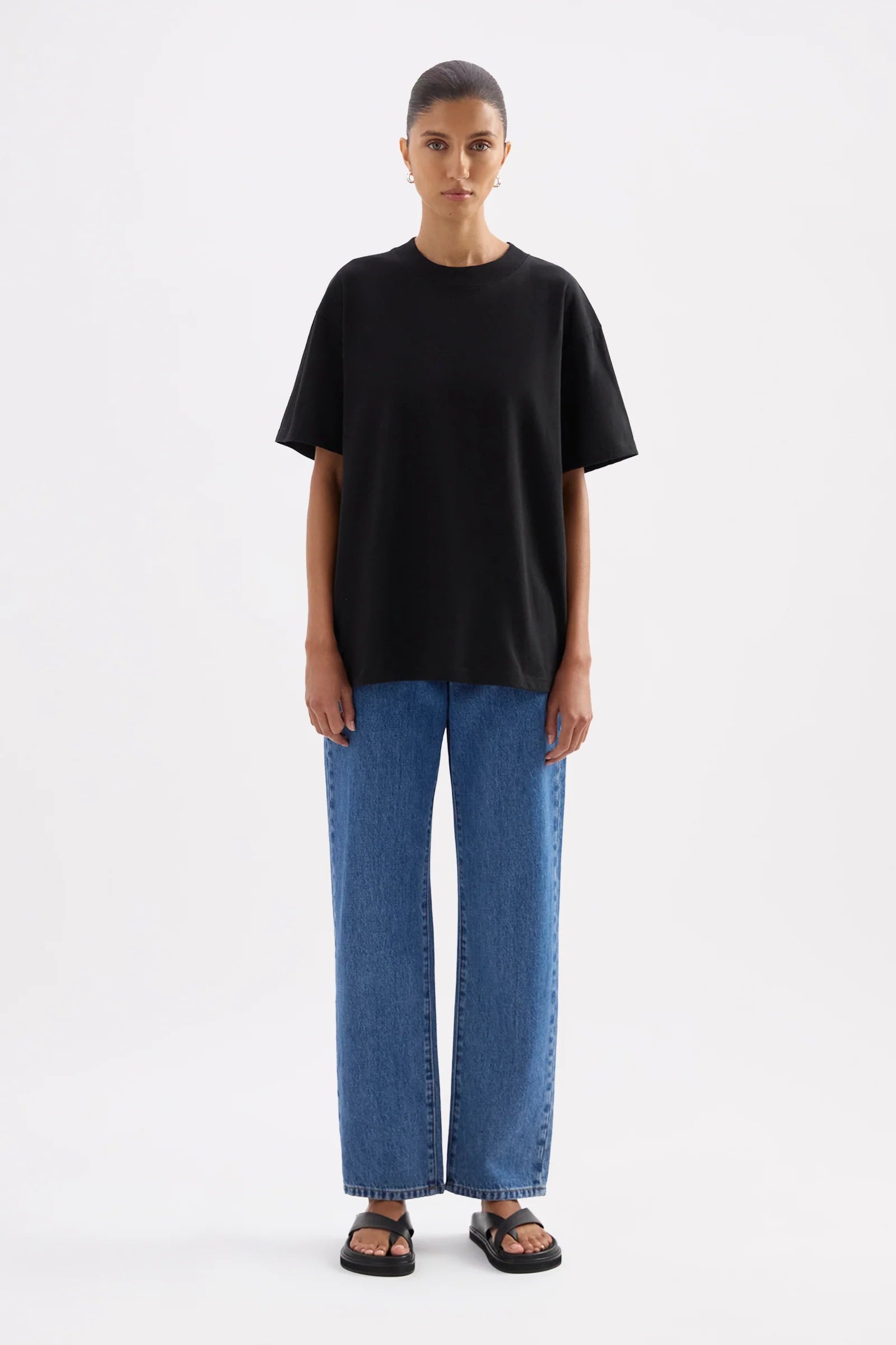 Nude Lucy Organic Boyfriend Tee - Black