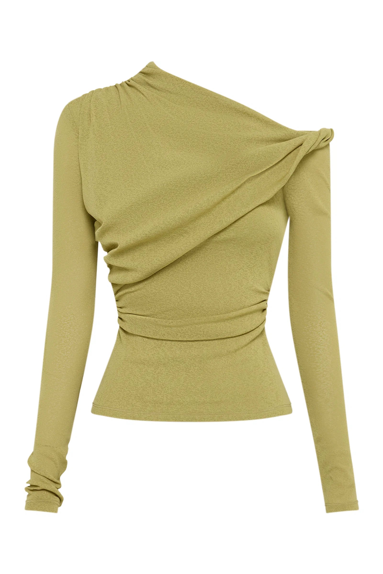 Nude Lucy Piper Mesh LS Top - Wasabi