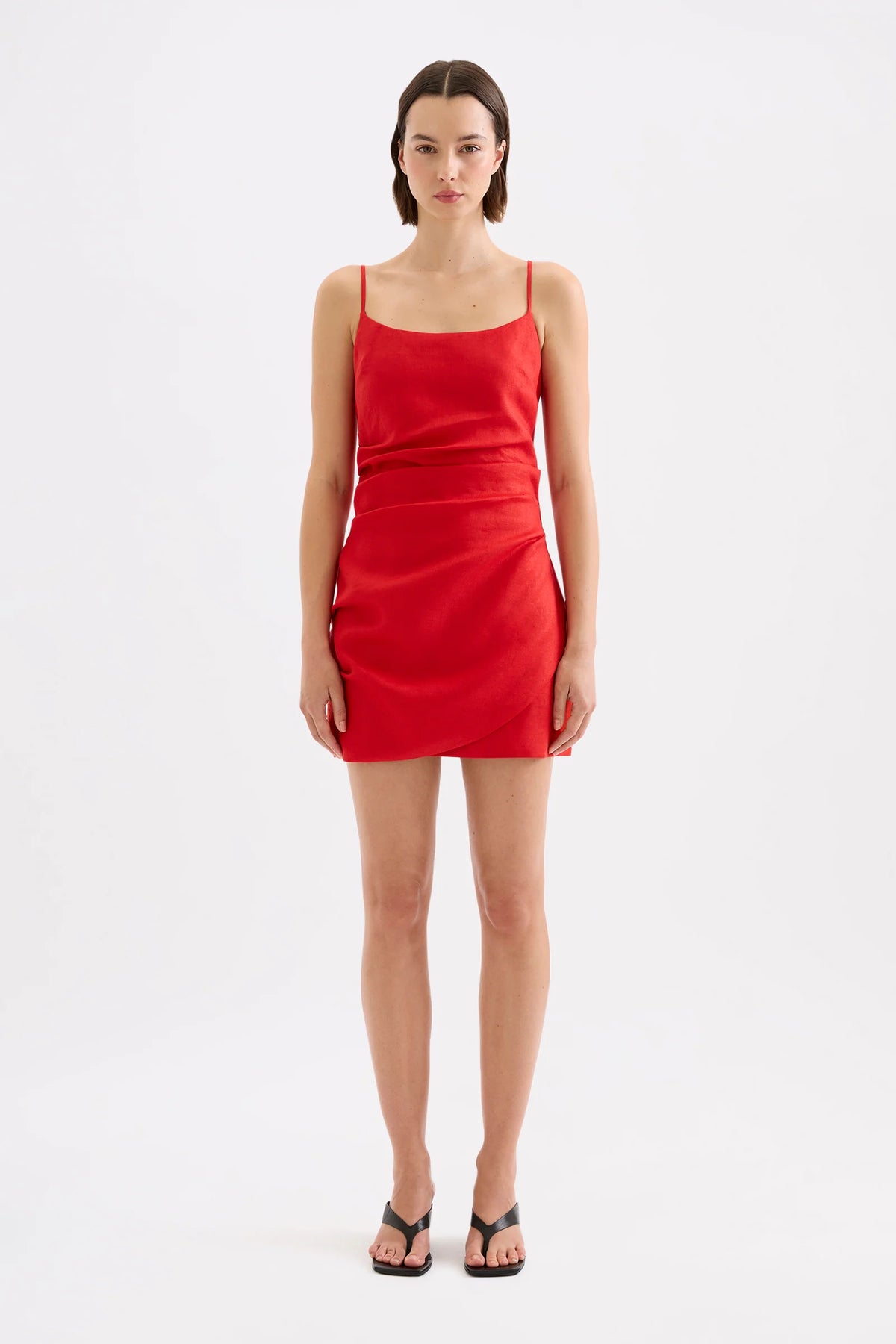 Nude Lucy Rani Linen Mini Dress - Poppy