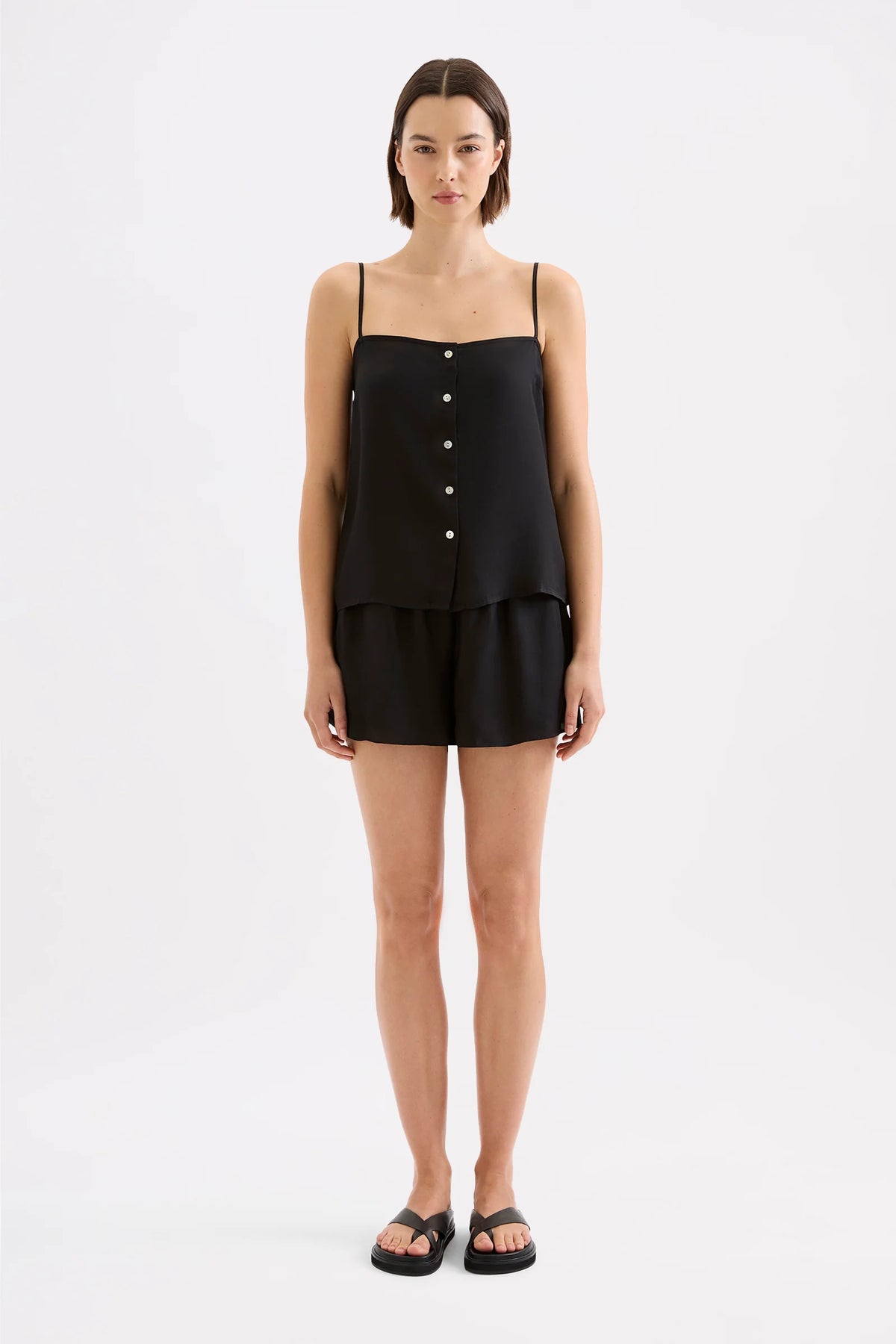 Nude Lucy Willa Tencel Top - Black