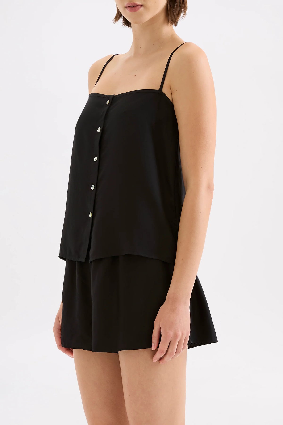 Nude Lucy Willa Tencel Top - Black
