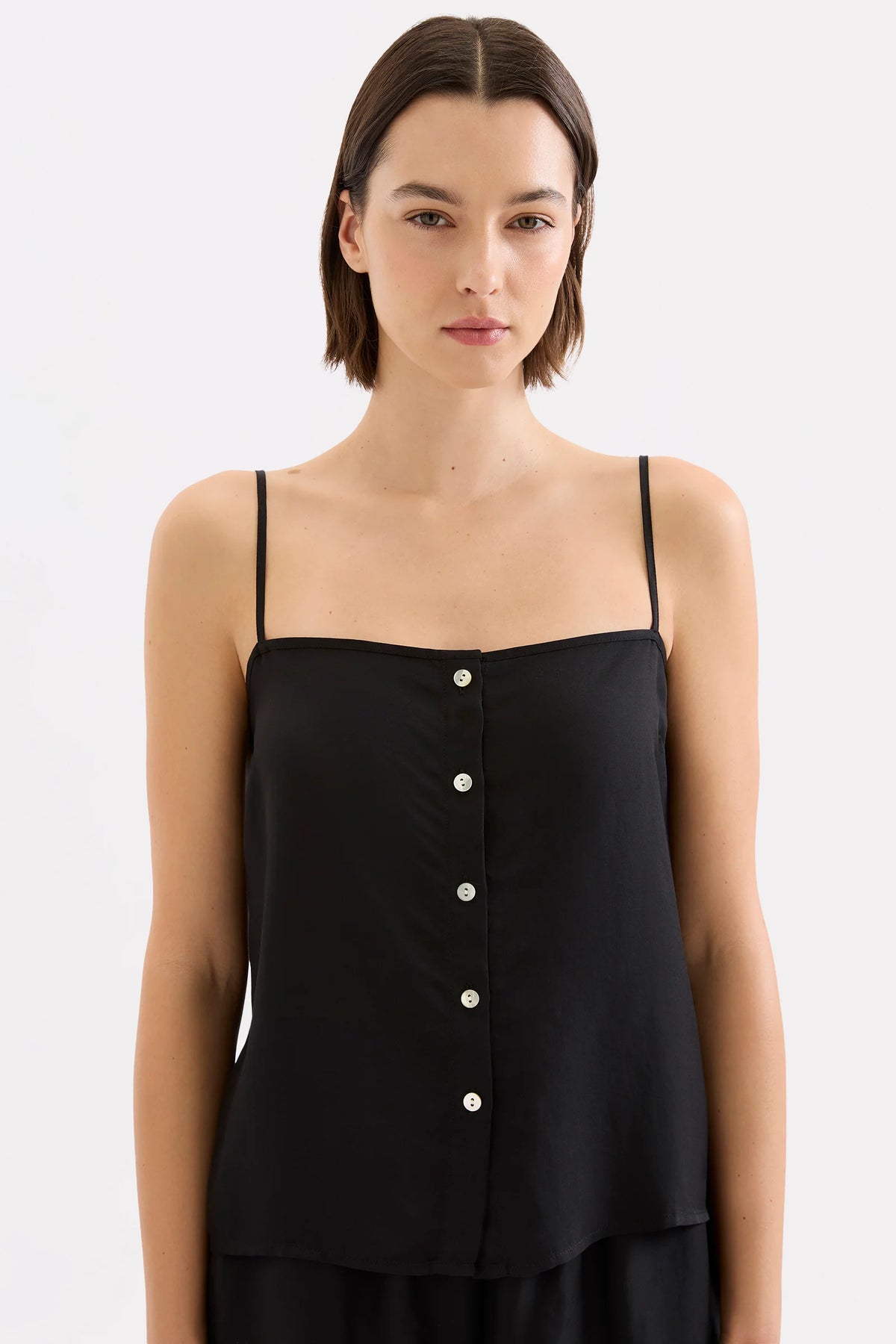 Nude Lucy Willa Tencel Top - Black
