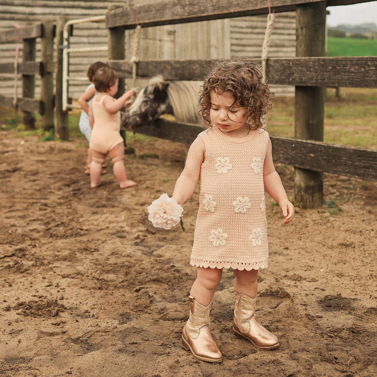 Kynd Crochet Dress - Blooms
