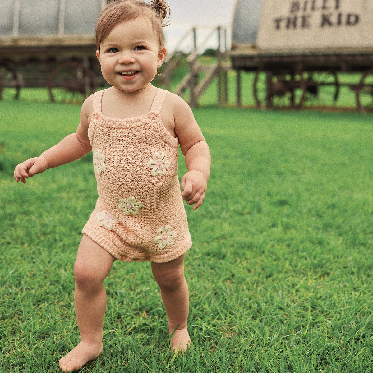 Kynd Crochet Romper - Blooms