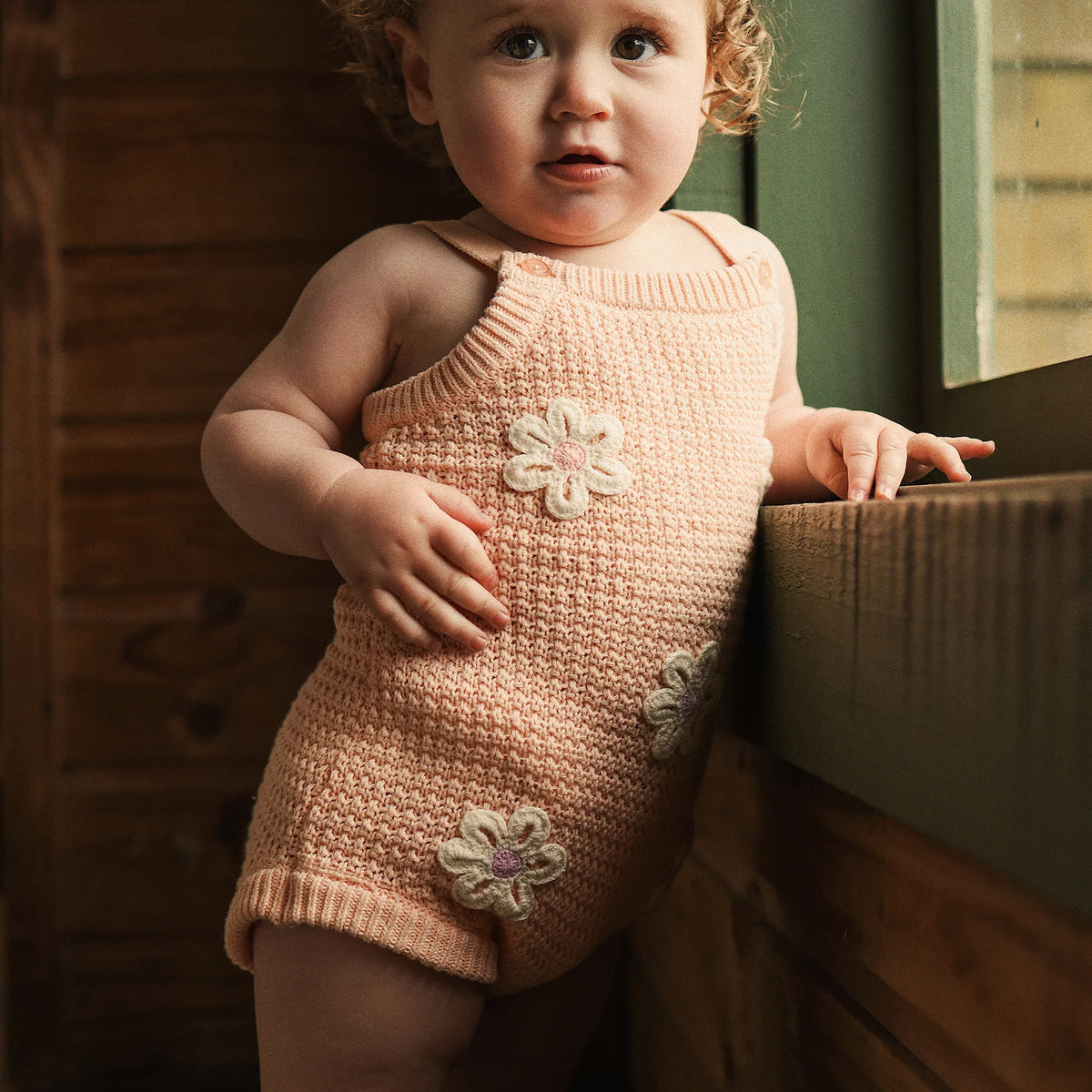 Kynd Crochet Romper - Blooms