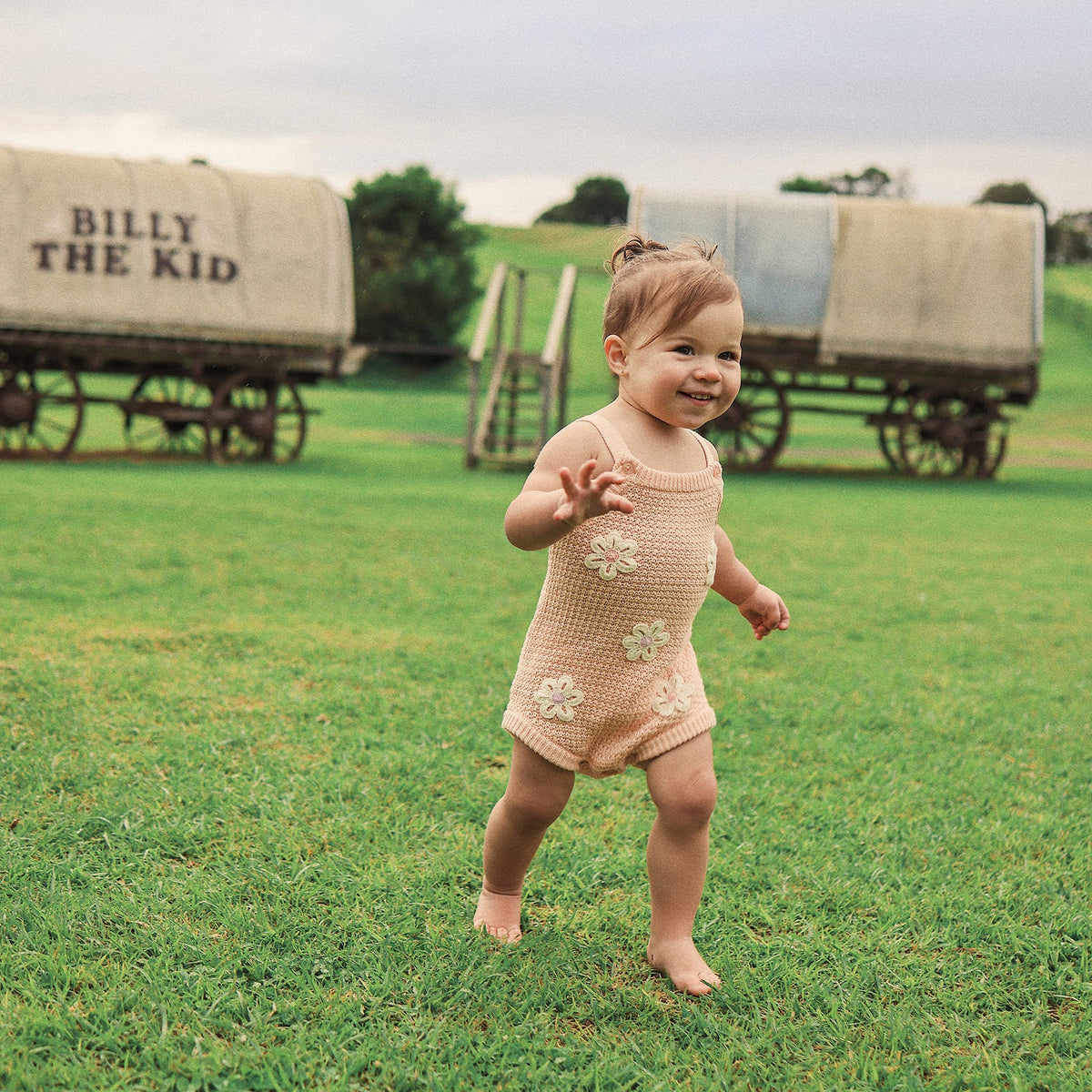 Kynd Crochet Romper - Blooms