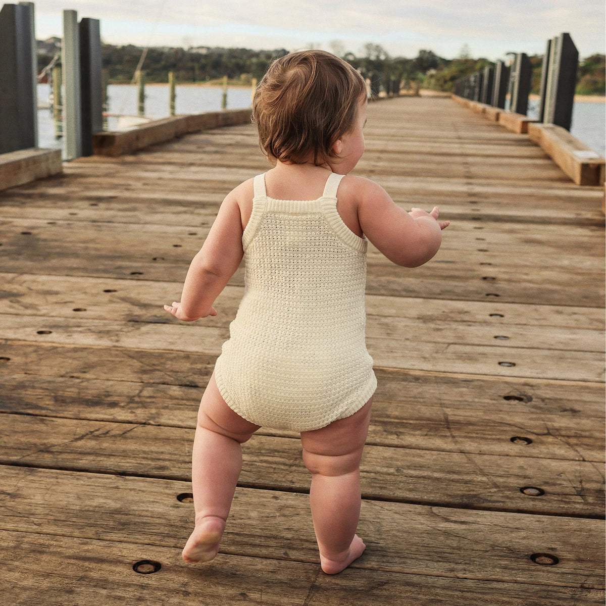 Kynd Crochet Romper - Coconut