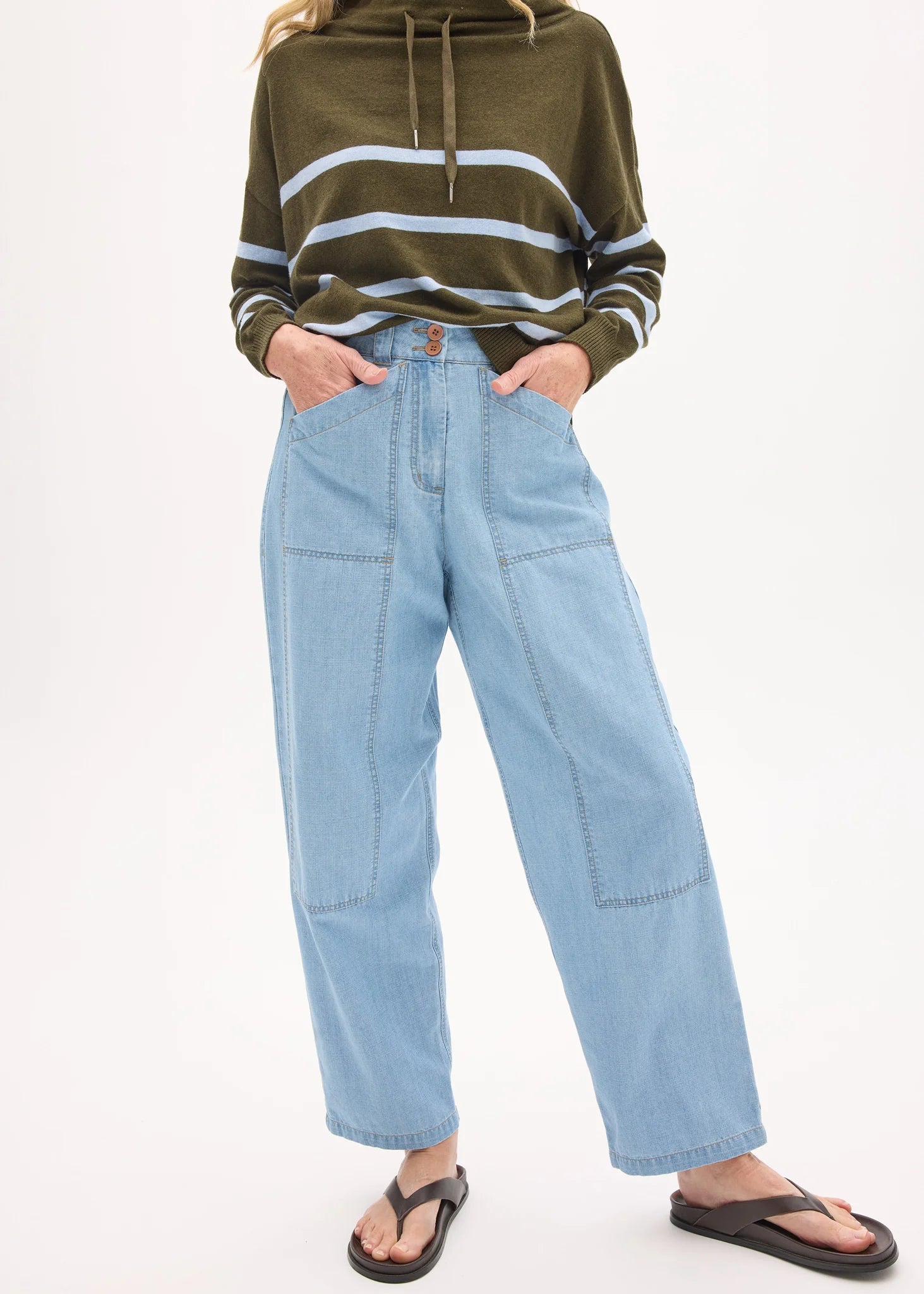 POL Muhle Denim Pant - Light Wash
