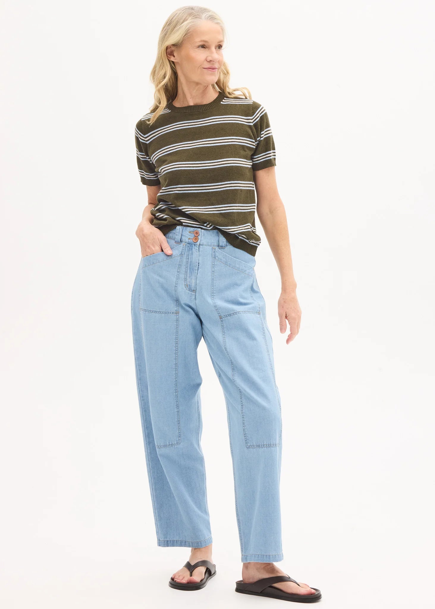 POL Muhle Denim Pant - Light Wash