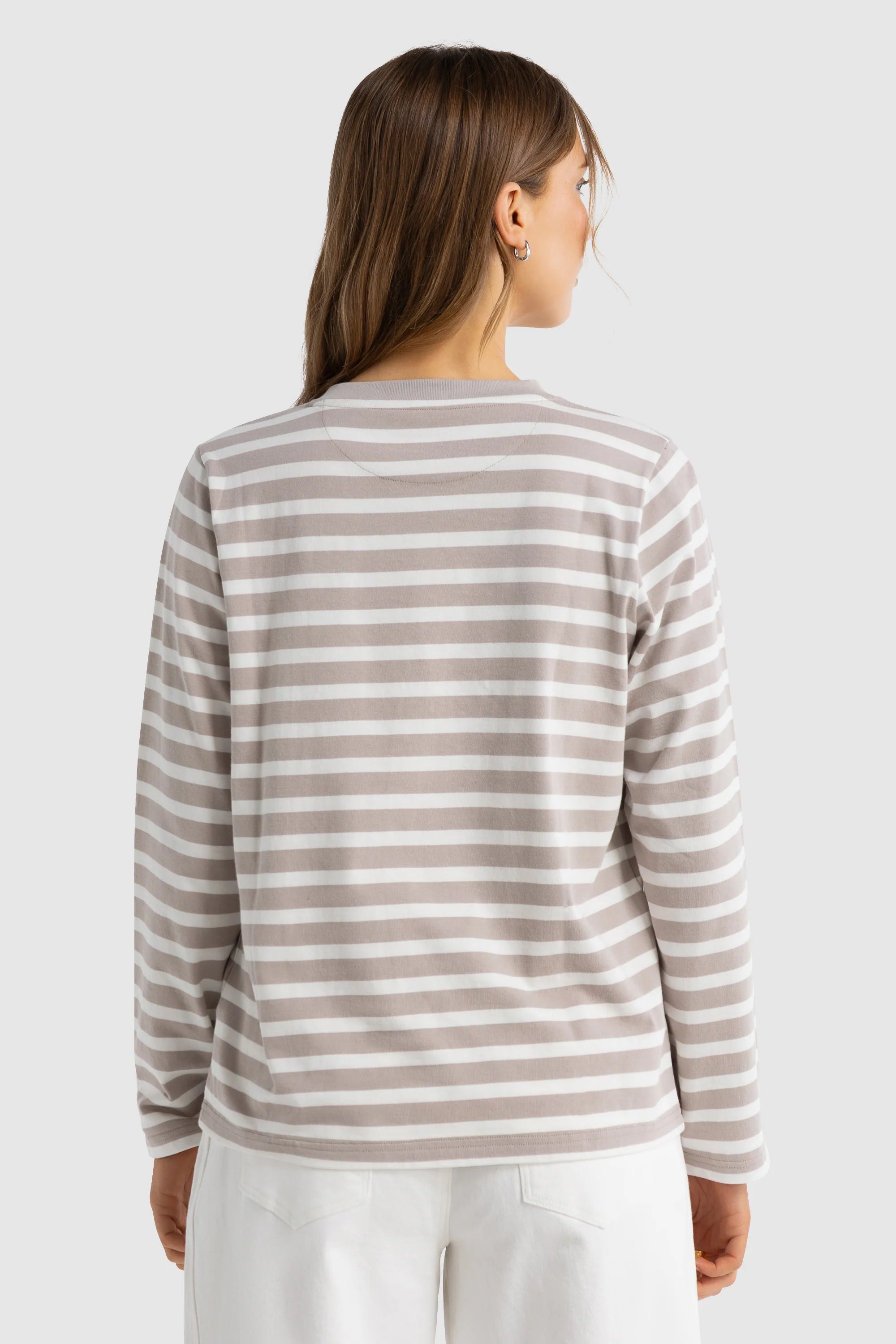 ORTC Clara Long Sleeve T-Shirt - Taupe