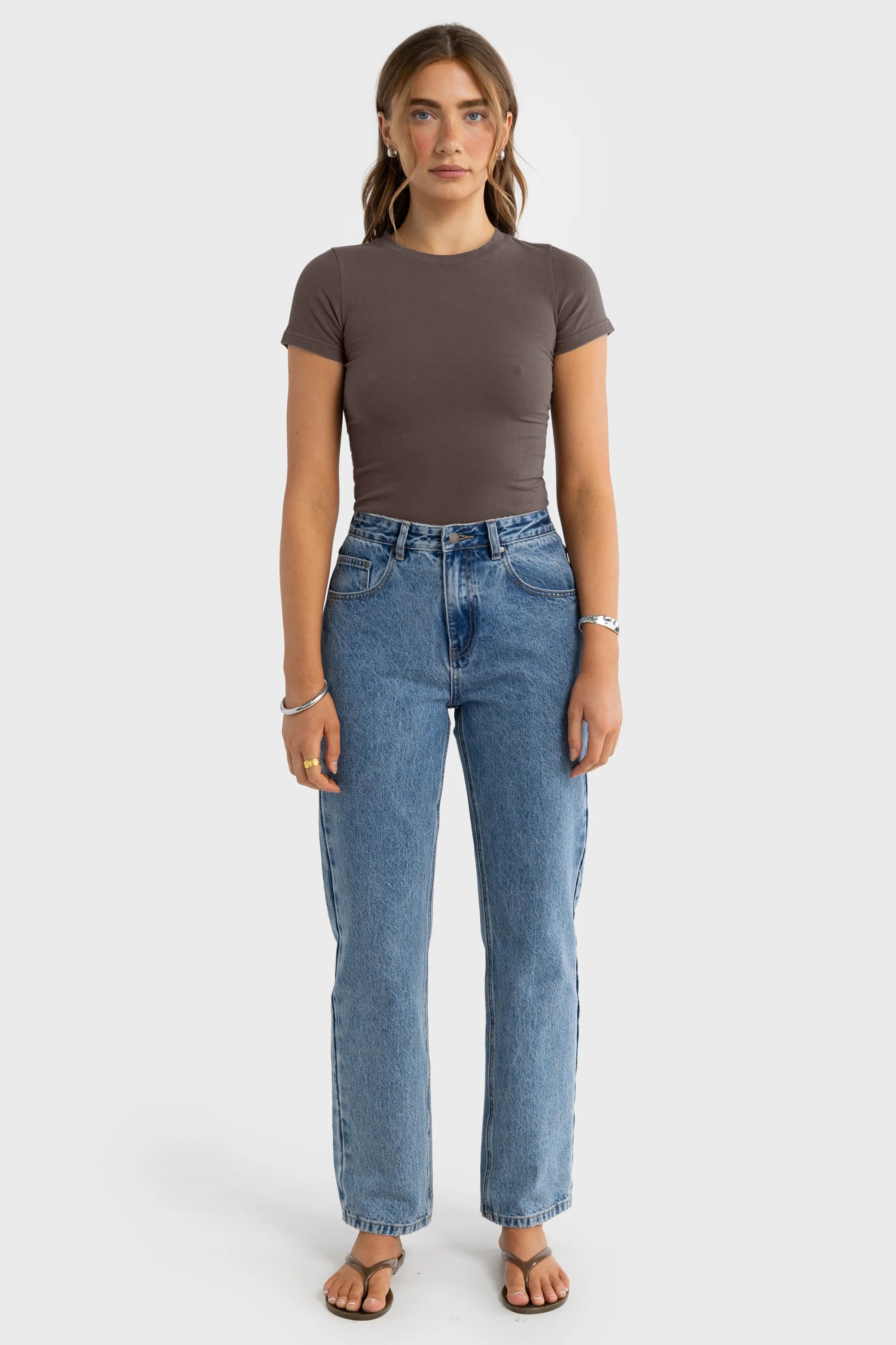 ORTC Evie Fitted T Shirt - Espresso