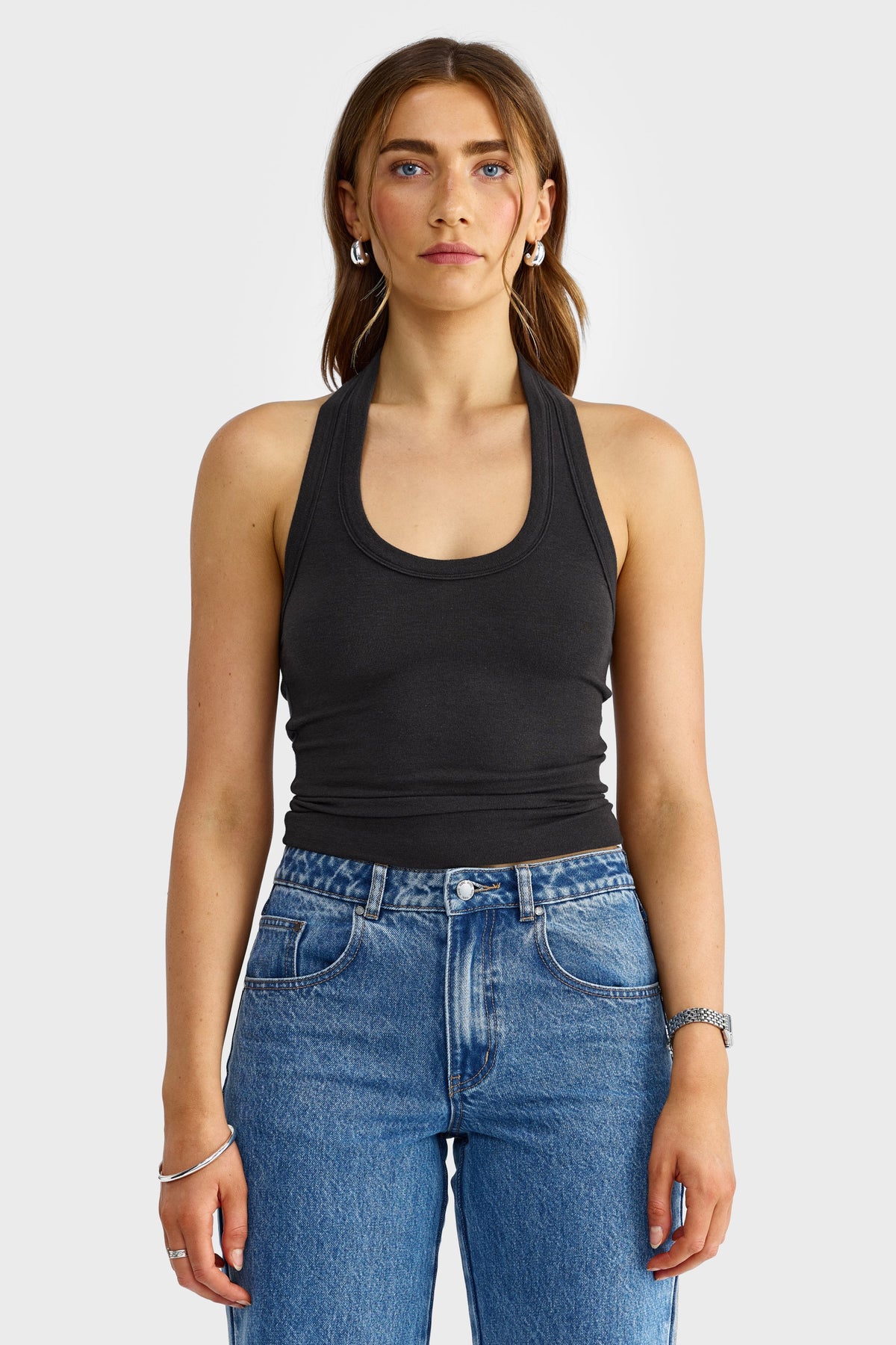 ORTC Margot Halter Tank - Black
