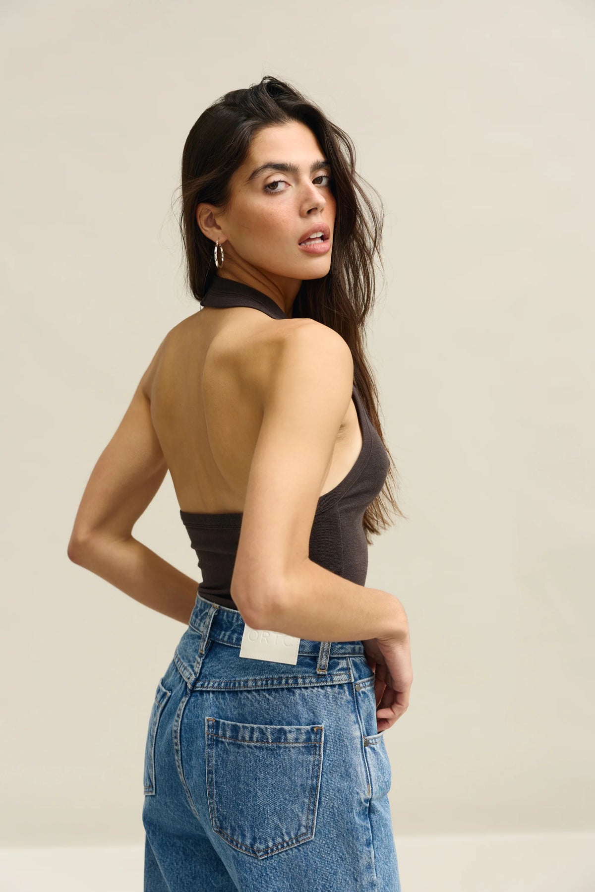 ORTC Margot Halter Tank - Black