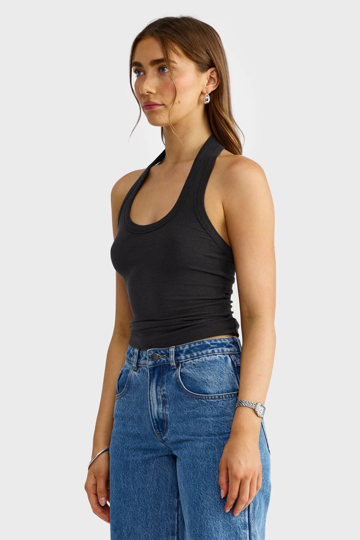 ORTC Margot Halter Tank - Black