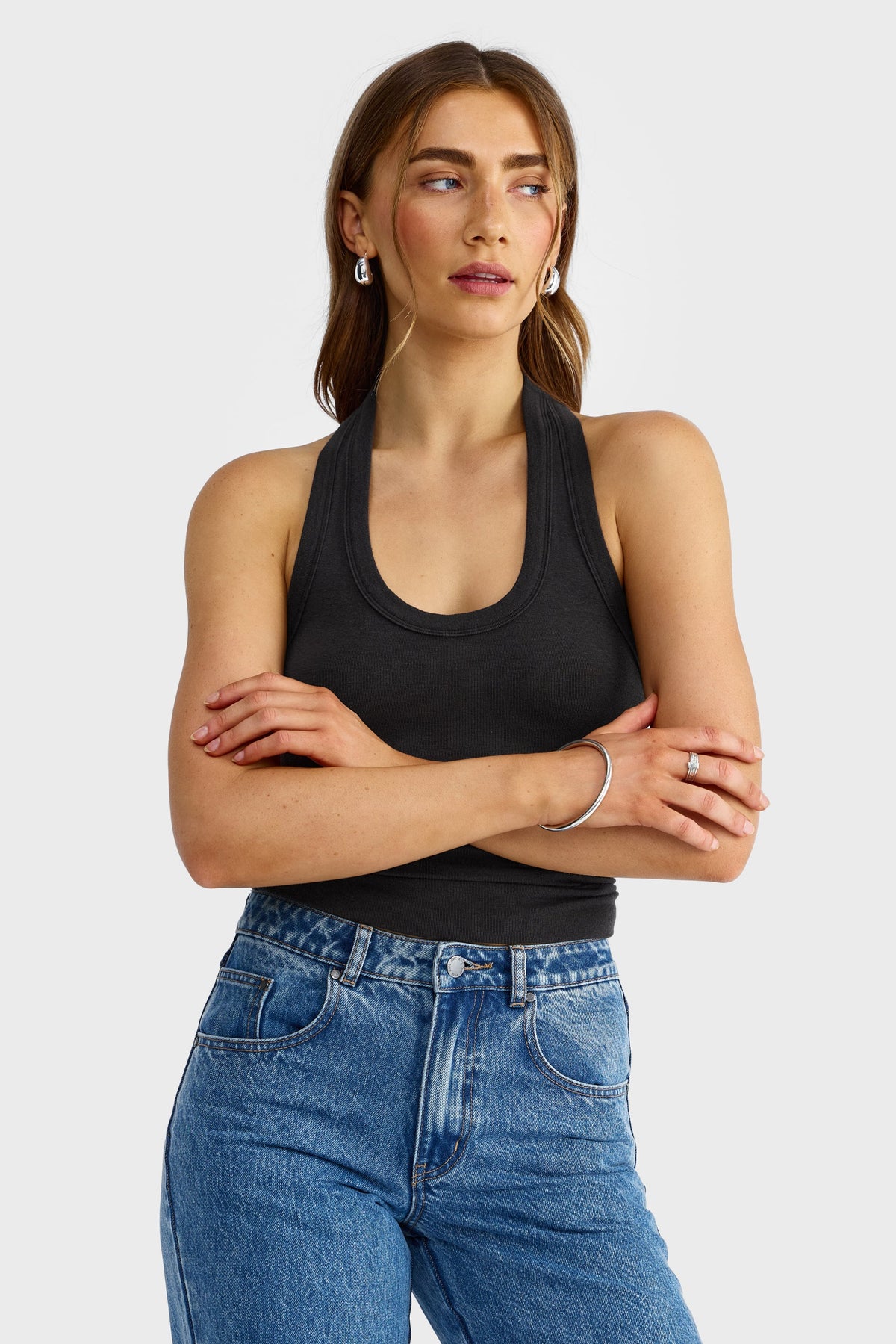 ORTC Margot Halter Tank - Black