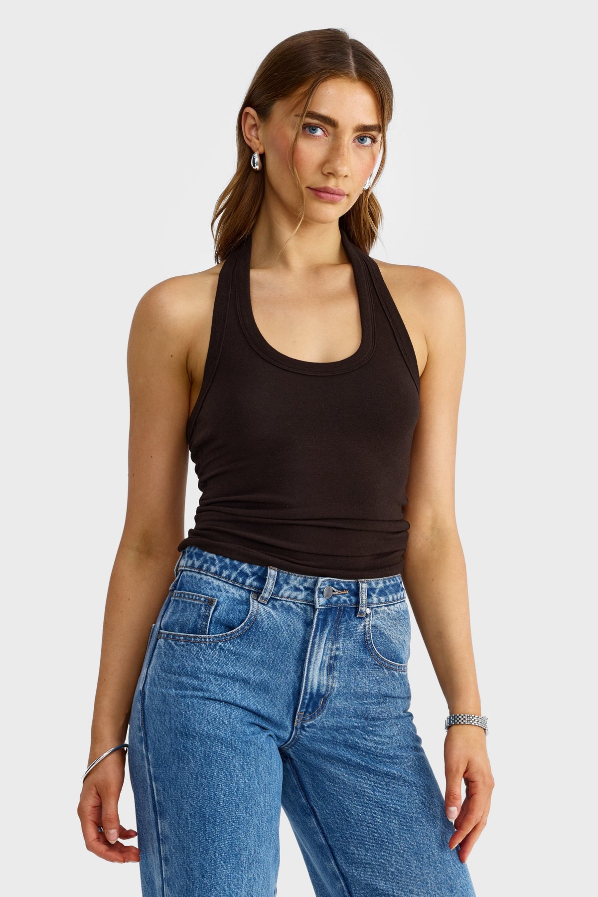 ORTC Margot Halter Tank - Carob