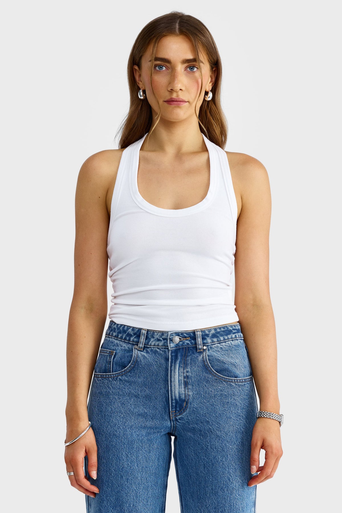 ORTC Margot Halter Tank - White